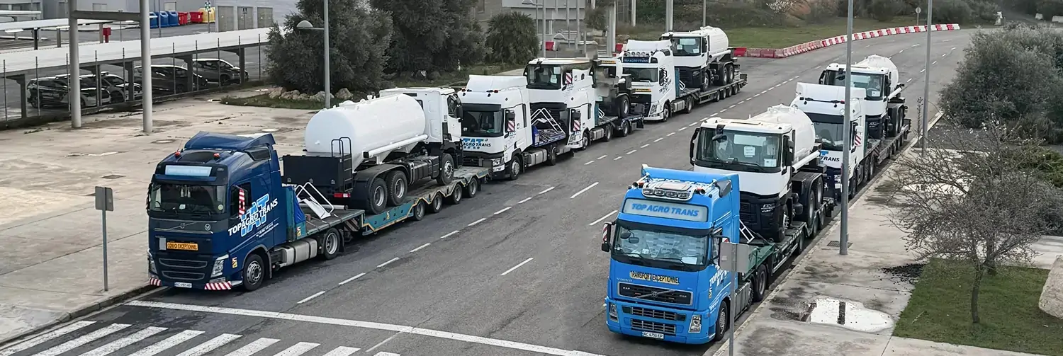 Transportation of 11 tank trucks from Spain to Ukraine фото №1