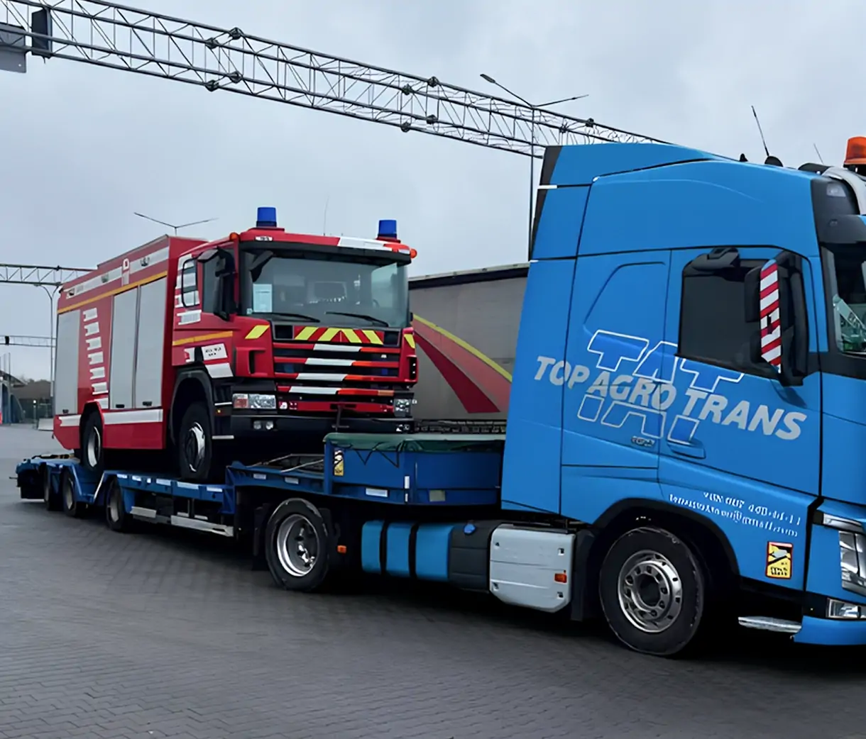 Перевезення двох пожежних машин Scania P124 CB з м. Рехерсвіль (Швейцарія) до Київської області (Україна) фото №4